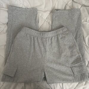 Gray Cargo Sweats